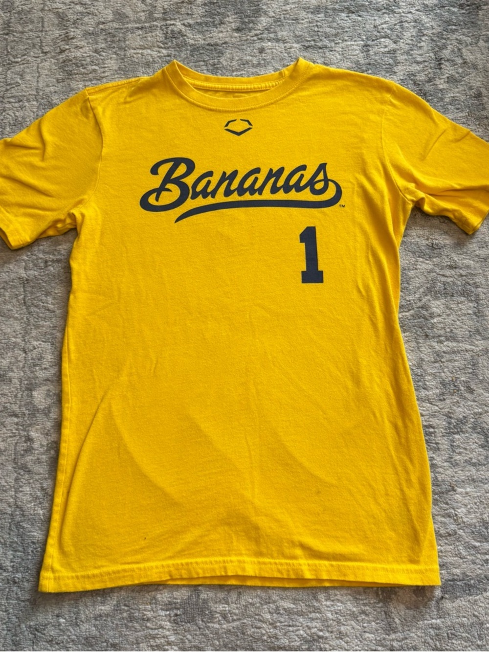 Savannah Bananas Banana Ball Evoshield Jersey Shirt Youth Large #1 Autographed B